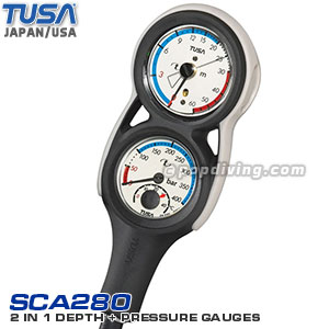 Tusa console gauges 2 in 1 sca-280 pressure depth gauges