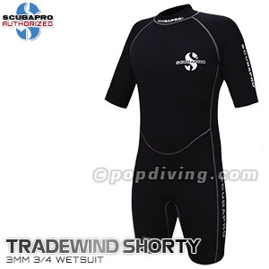 Scubapro Tradewind Shorty Neoprene 3/4 wetsuit