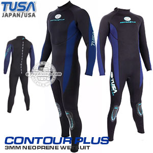 Tusa Contour Plus wetsuit 3mm neoprene